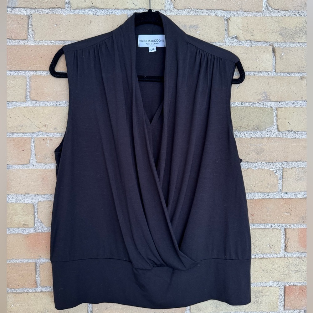 Brenda Beddome black knit top